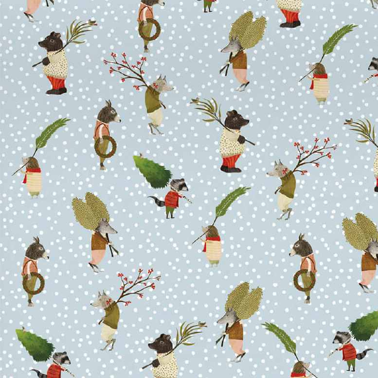 Animal Procession Gift Wrap