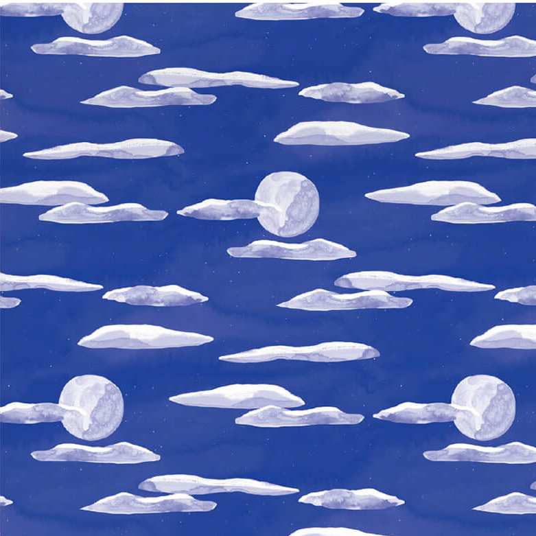 Roger La Borde By The Light Of The Moon Christmas Gift Wrapping Paper GWX214 back
