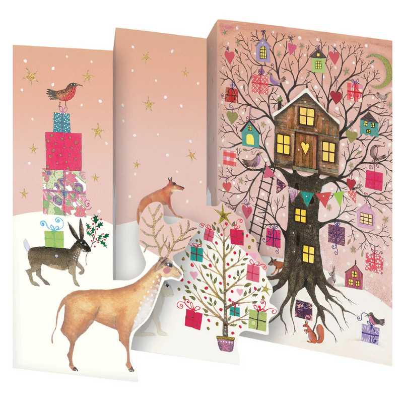 Roger La Borde Treehouse Trifold Pop Out Cards 5 Pack NSX763