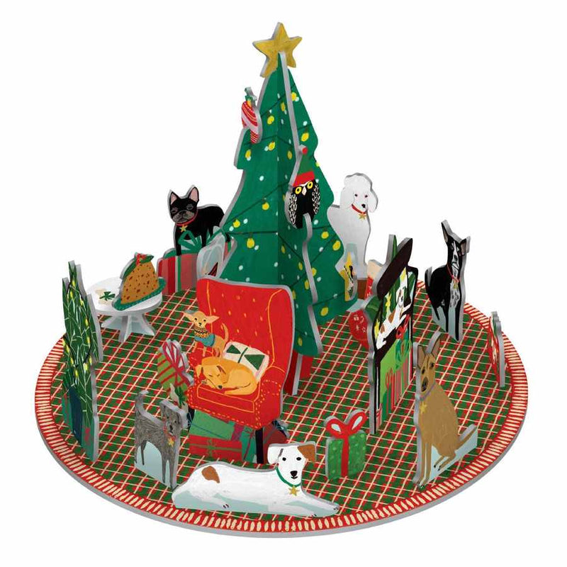 Roger La Borde Fireside Dogs Pop & Slot Advent Calendar POP064 assembled