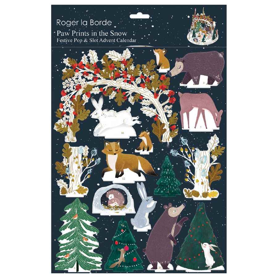 Roger La Borde Frosty Forest Pop & Slot Calendar POP072 package