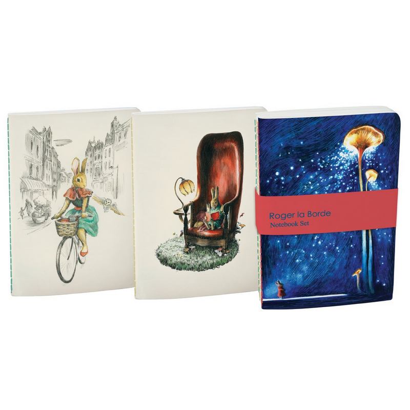 Roger La Borde Mondoodle Cosmic Rabbit A6 Exercise Books set A6E062