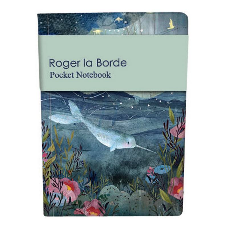 Roger La Borde Sea Dreams Narwhal Pocket Notebook APB008