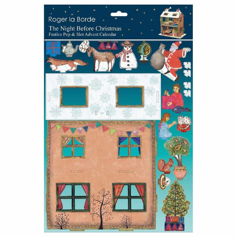 Roger La Borde The Night Before Christmas Pop and Slot Advent Calendar POP065 package