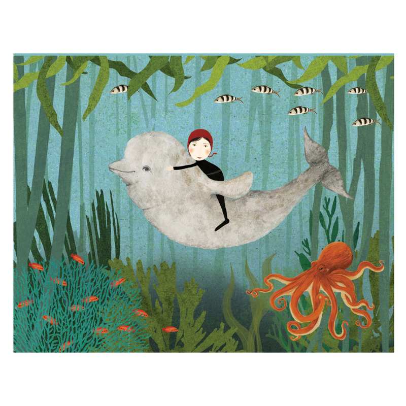 Roger La Borde Whale Song Chic Notecard Box CNB091 design 2