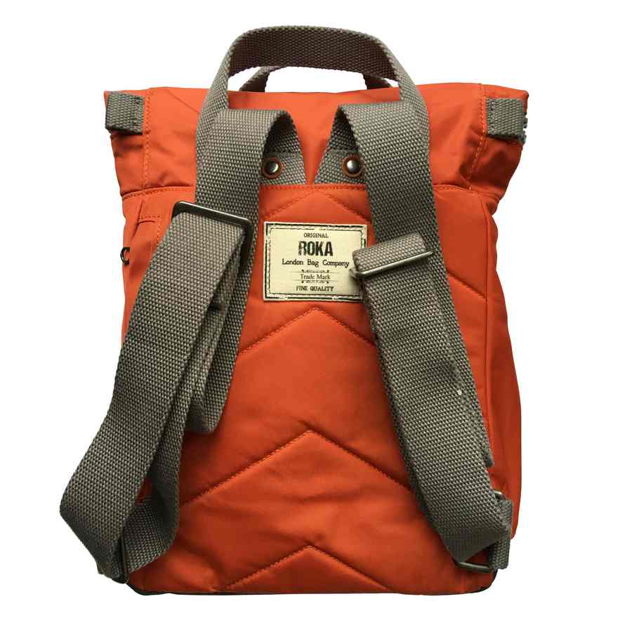 Roka Backpack Canfield B Medium Tangerine back