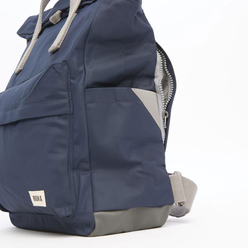 Roka Backpack Canfield B Sustainable Small Midnight Blue side