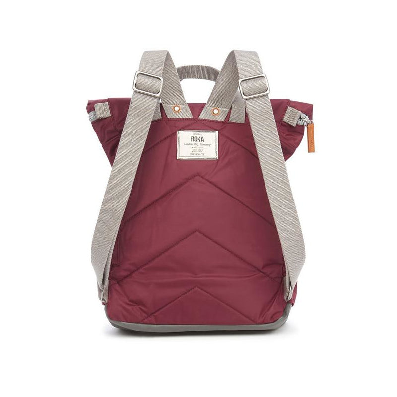 Roka Backpack Canfield B Sustainable Small Plum back