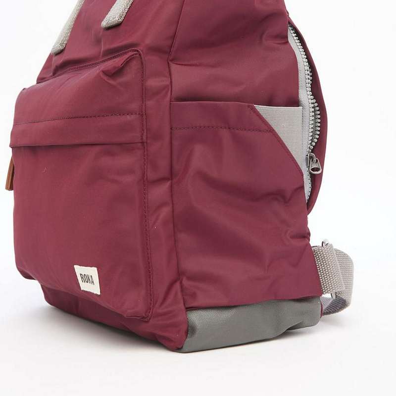 Roka Backpack Canfield B Sustainable Small Plum side