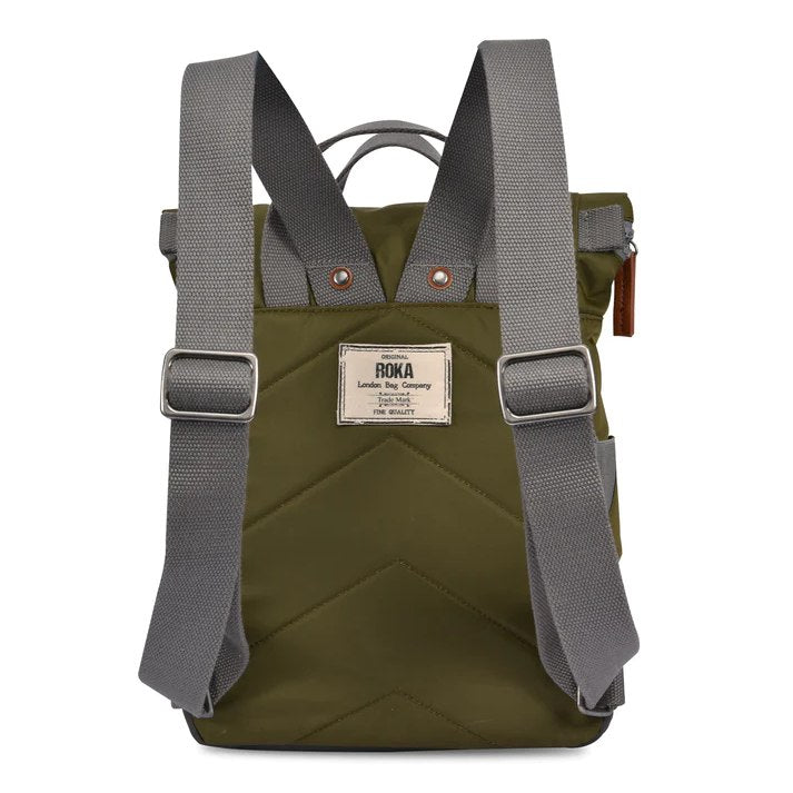Roka Backpacks Canfield B Sustainable Medium Military back
