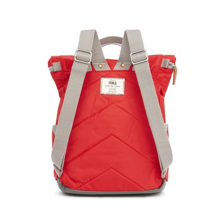Roka Backpacks Canfield B Sustainable Small Cranberry back