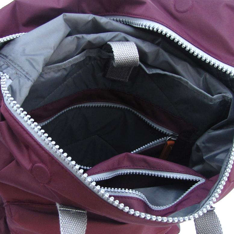 Roka Bags Canfield B Plum Backpack Medium inside