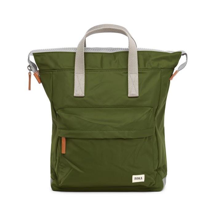 Roka Bantry B Sustainable Backpack Medium Avocado front