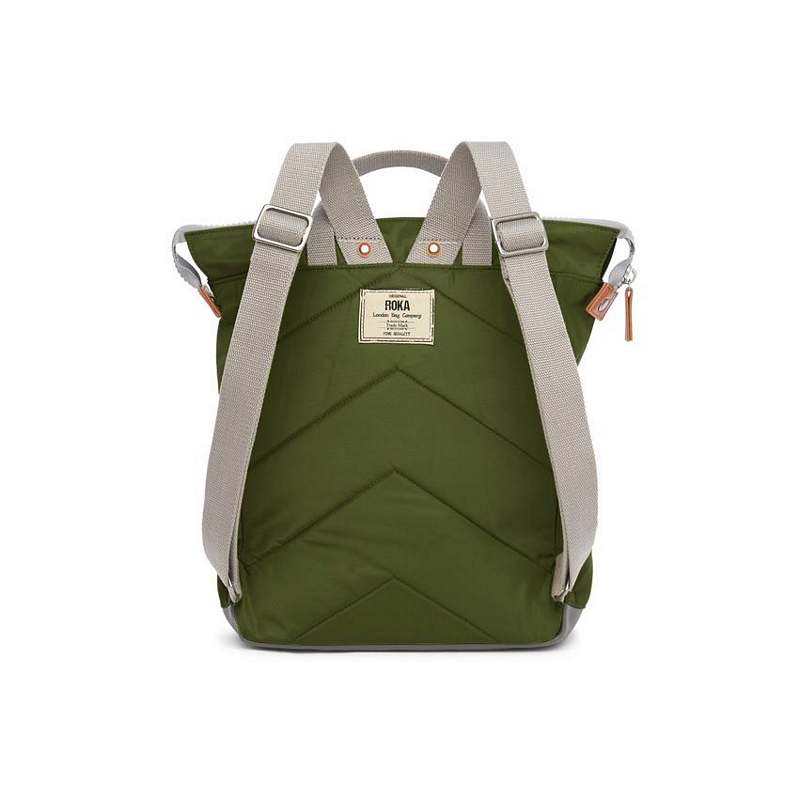 Roka Bantry B Sustainable Backpack Small Avocado back