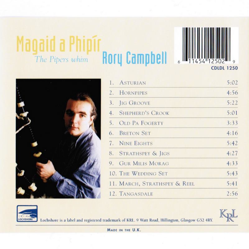 Rory Campbell The Pipers Whim CDLDL1250 CD track list