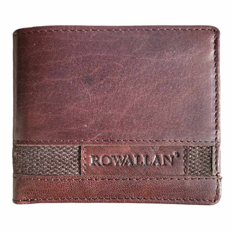Rowallan Of Scotland Panama Brown Standard Wallet 33-6737 front