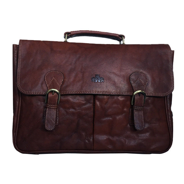 Rowallan Of Scotland Bronco Cognac Briefcase front
