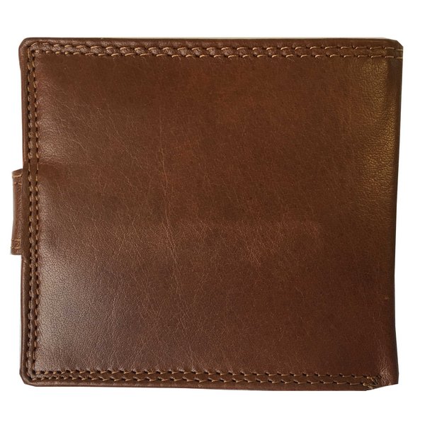 Rowallan Of Scotland Lancaster Tan RFID Triple Wallet back