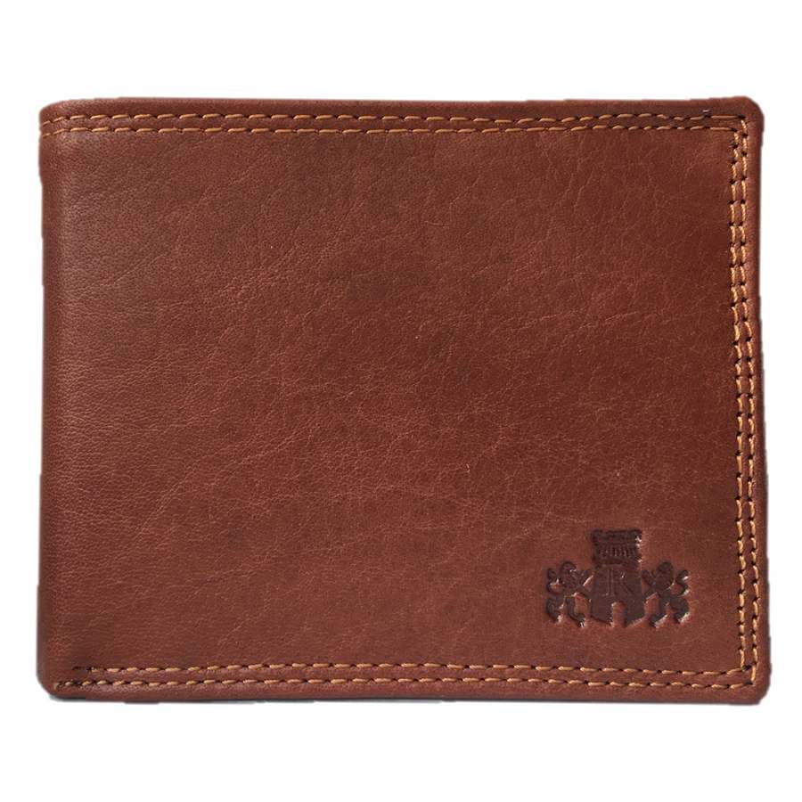 Rowallan Of Scotland Lancaster Tan Three Page Wallet front