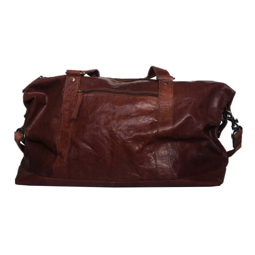 Rowallan Of Scotland New Conquest Cognac Weekend Bag 34-1549/18 back