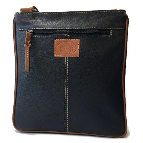 Rowallan Of Scotland Prelude Navy Top Zip Handbag back