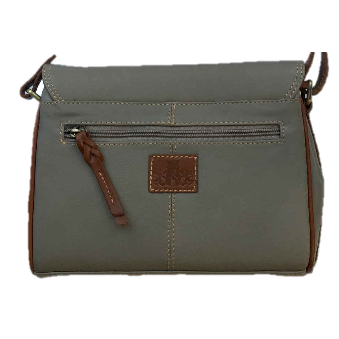 Rowallan Of Scotland Prelude Taupe Half Flap Shoulder Bag back