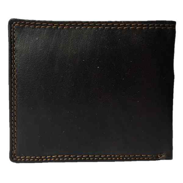 Rowallan of Scotland Lancaster Brown Flip-up Coin RFID Wallet 33-9806-02 back