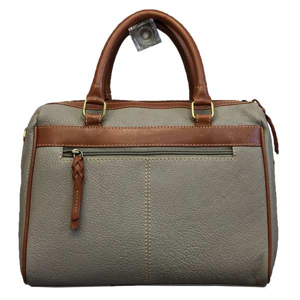 Rowallan of Scotland Prelude Taupe Twin Grip Handle Handbag 31-9290-44 back