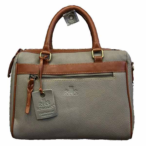 Rowallan of Scotland Prelude Taupe Twin Grip Handle Handbag 31-9290-44 front