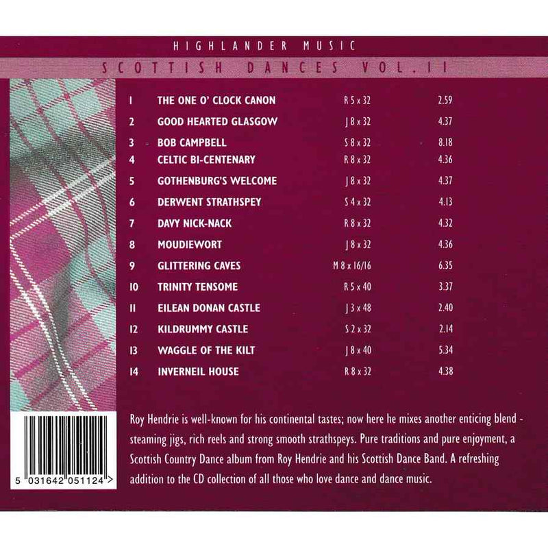 Roy Hendrie & His Scottish Dance Band - Scottish Dances Volume 11 CD track list