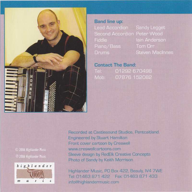 Sandy Legget & The Carseloch Ceilidh Band Gay Gordons CD back