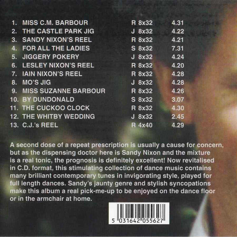 Sandy Nixon & His Scottish Dance Band - Repeat Prescription CD HRMCD556 inlay track list