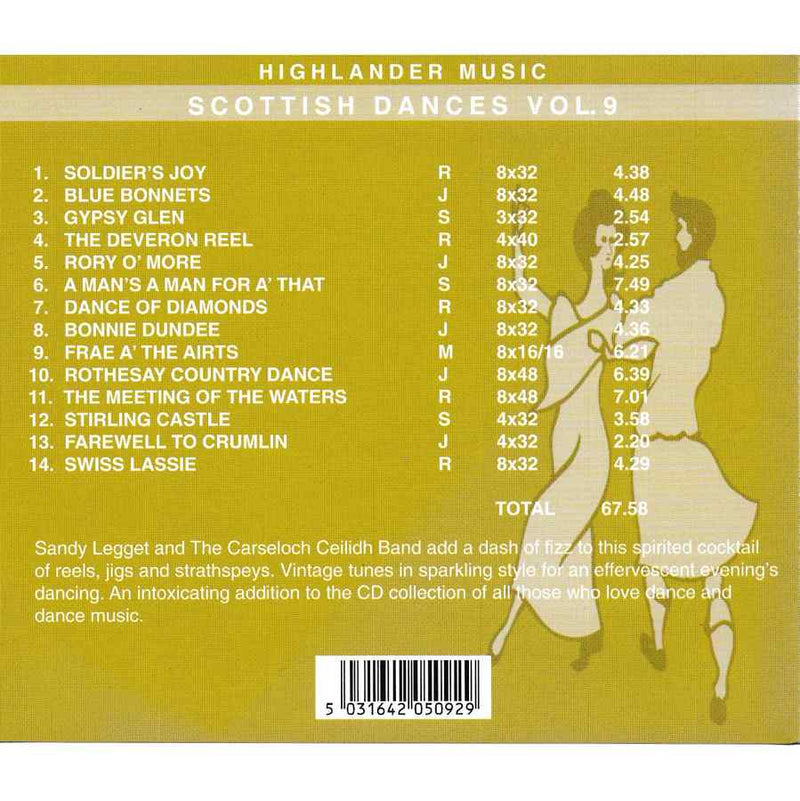 Sandy Legget & The Carseloch Ceilidh Band - Scottish Dances Volume 9 CD track list