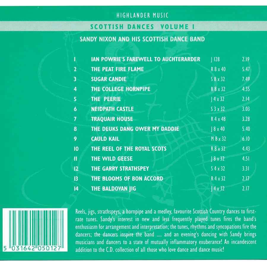 Sandy Nixon & His Scottish Dance Band - Scottish Dances Volume 1 CD track list