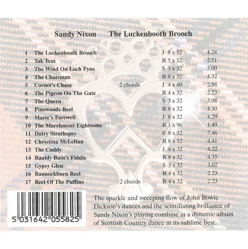 Sandy Nixon & His Scottish Dance Band - The Luckenbooth Brooch CD inlay track list