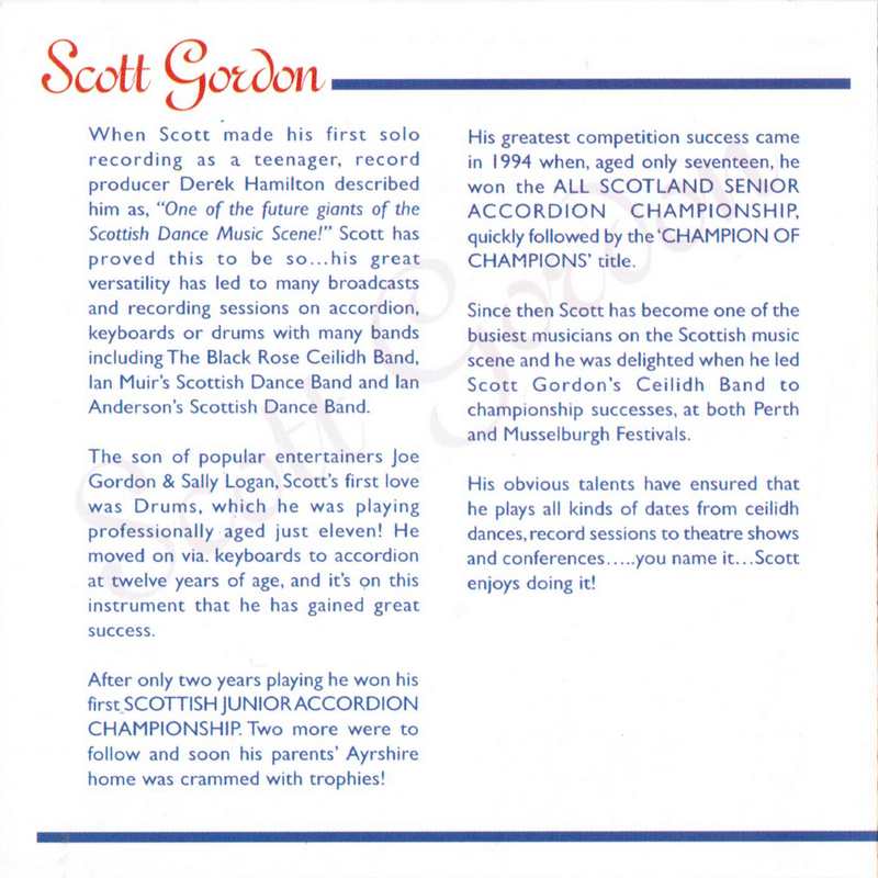 Scott Gordon Melody & Rhythm CDGR144 inside