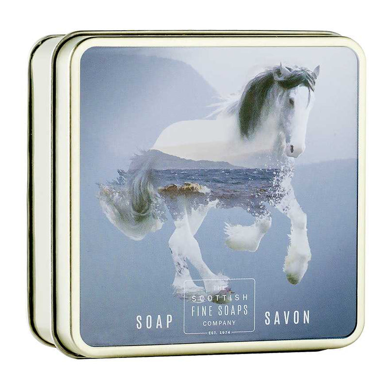 Scottish Fine Soaps Clyesdale Horse Soap In A Tin A01286