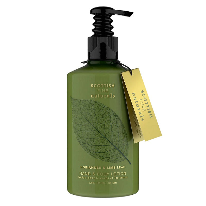 Scottish Fine Soaps Coriander & Lime Leaf Hand & Body Lotion A03302 front