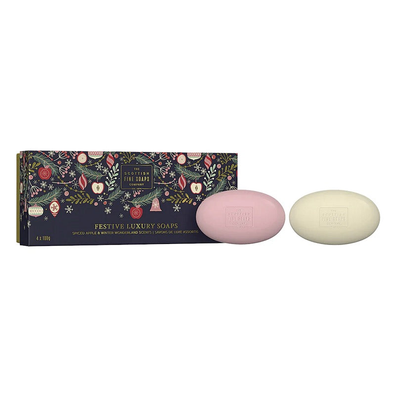 Scottish Fine Soaps Festive Luxury Soap Collection Gift Set A04264 main