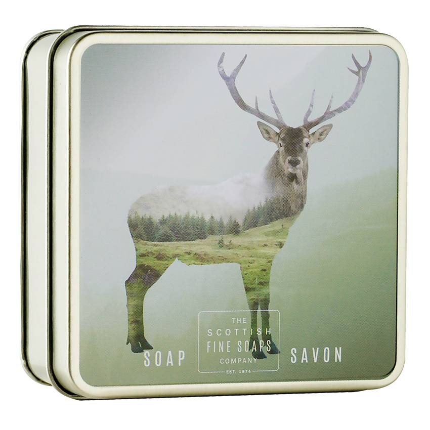 Scottish Fine Soaps Red Deer Stag Soap In A Tin A01287