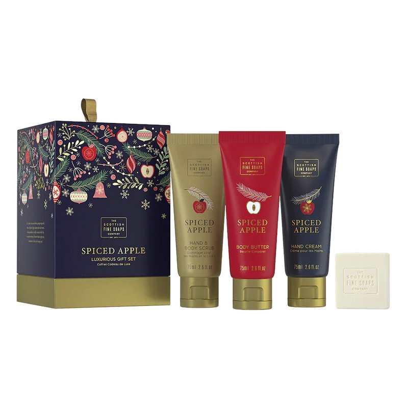 Scottish Fine Soaps Spiced Apple Luxurious Gift Set A04250 main