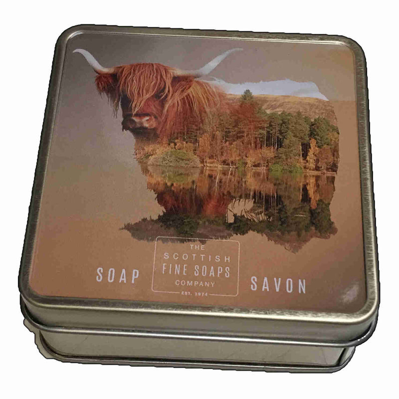 Scottish Fine Soaps - Soap In A Tin - Highland Cow