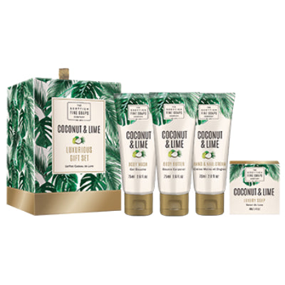 Scottish Fine Soaps - Coconut & Lime Luxurious Gift Set A04201