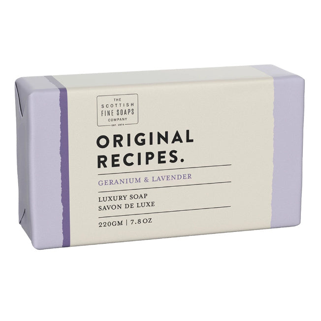 Scottish Fine Soaps Geranium and Lavender Soap A04022