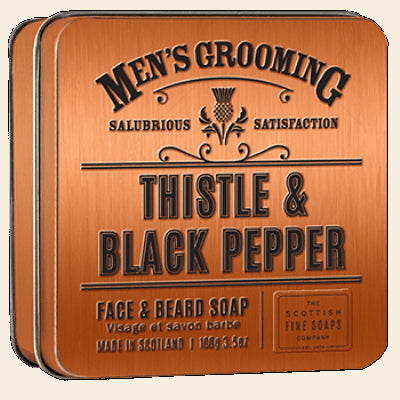 Scottish Fine Soaps Men's Grooming Face & Beard Soap In A Tin