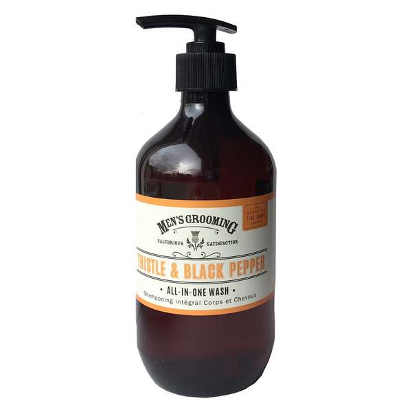 Scottish Fine Soaps Men's Grooming Thistle & Black Pepper All In One Wash front