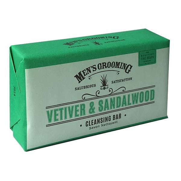 Men's Grooming Vetiver & Sandalwood Cleansing Soap Bar