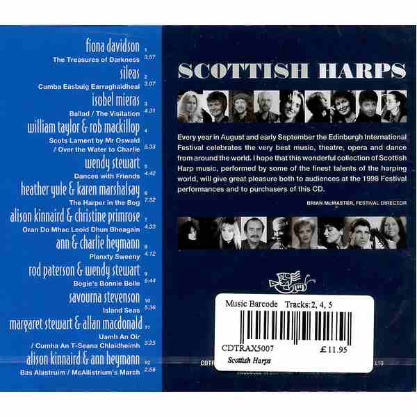 Scottish Harps CD CDTRAX5007 back cover