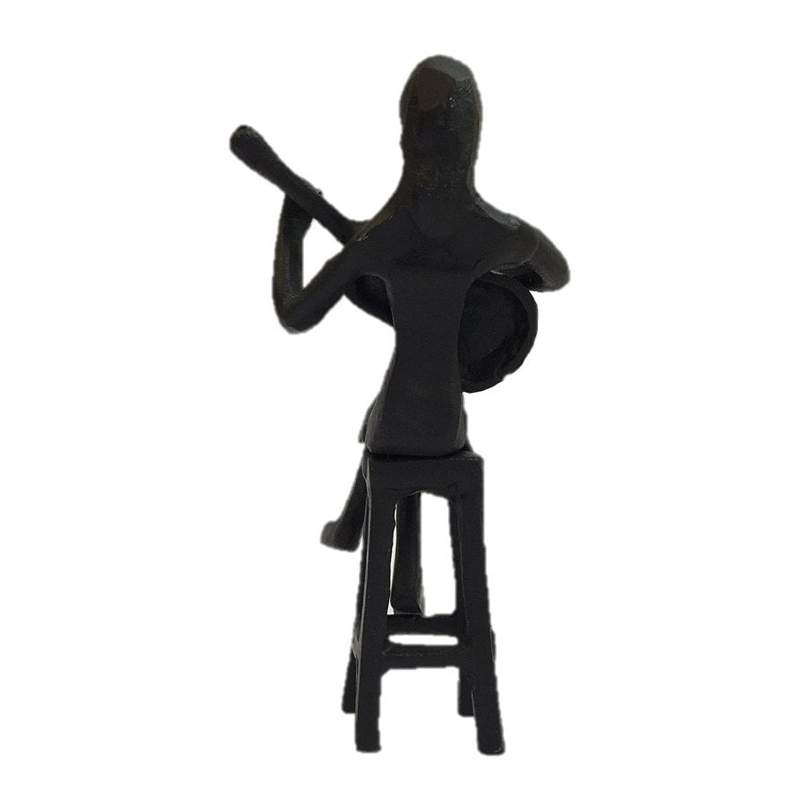 Seated Guitarist Ornament back