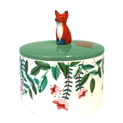 Secret Garden Fox Porcelein Jar